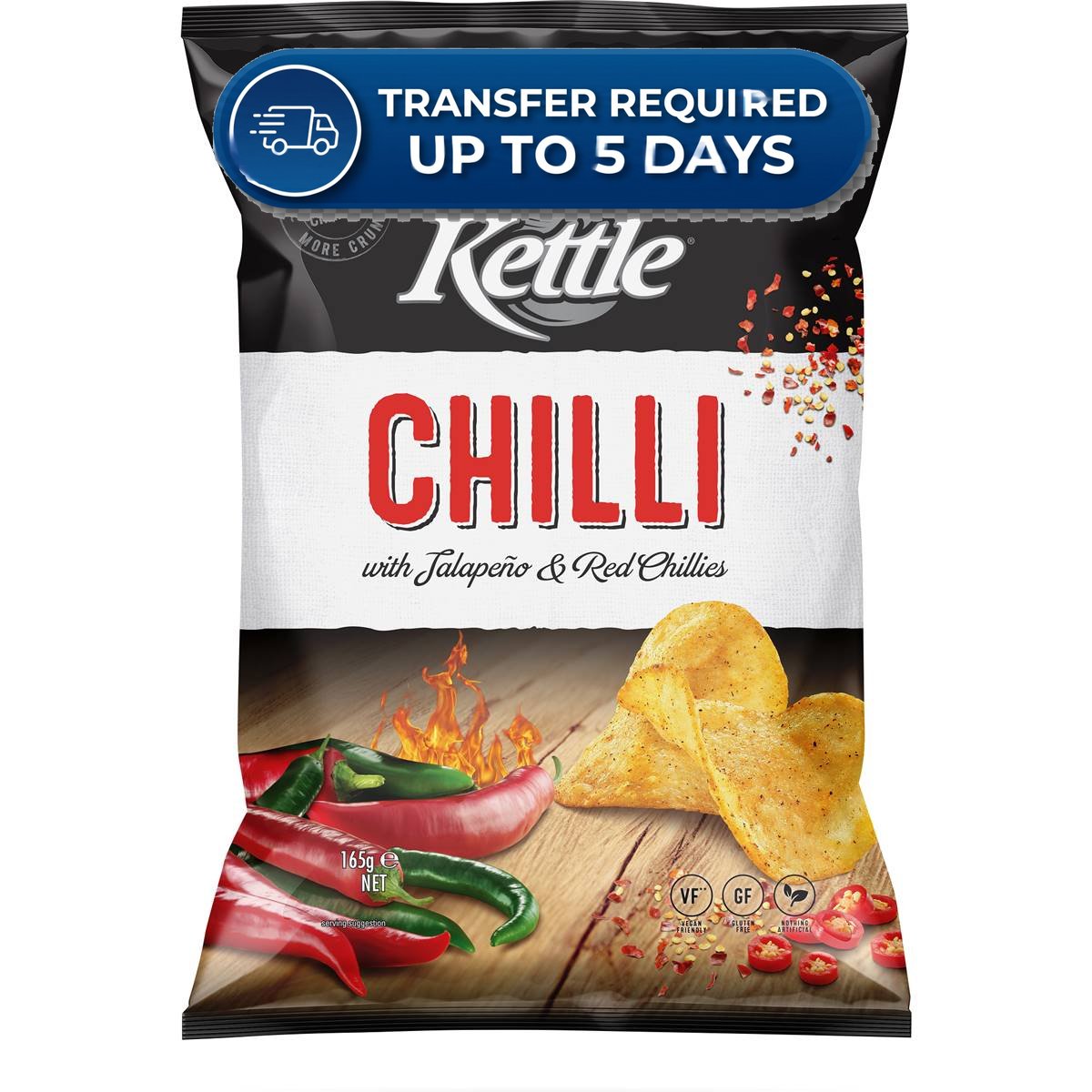 Kettle Chilli Potato Chips | 165 gram -(Extended Dispatch)
