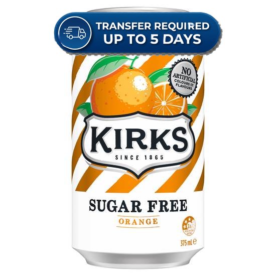 Kirks Orange Sugar Free 375ml -(Extended Dispatch)