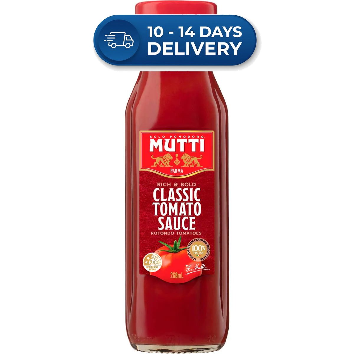 Mutti Classic Rich & Bold Tomato Sauce 268mL -(Extended Dispatch)