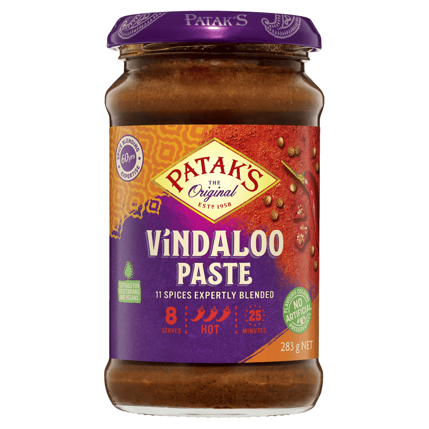 Patak's Paste Curry Vindaloo 283g