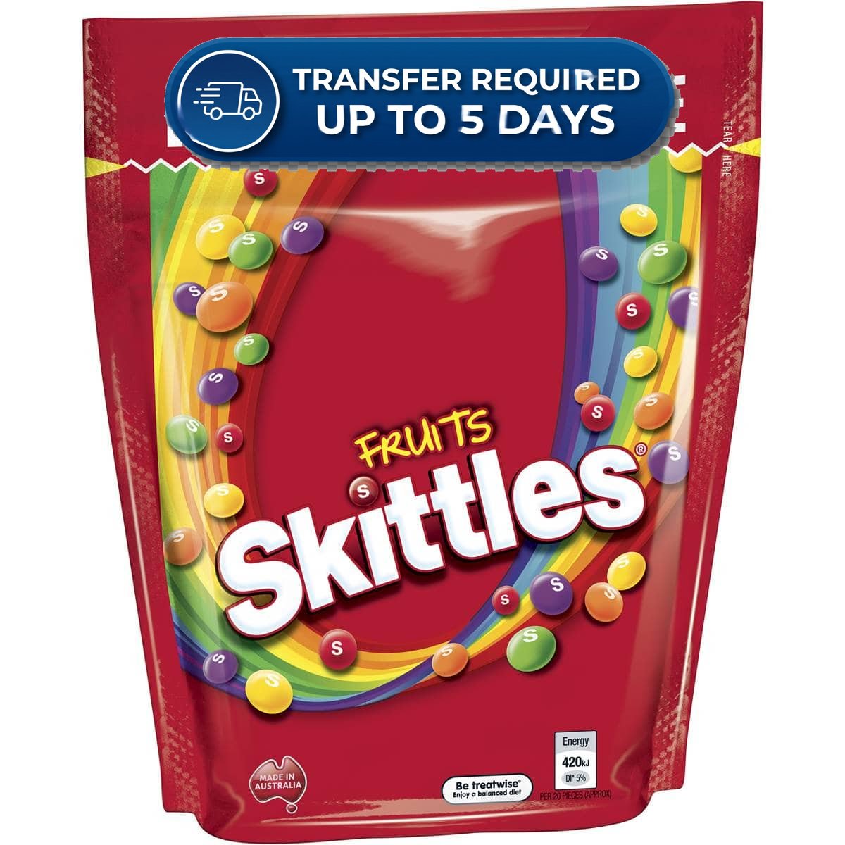 Skittles Fruits Chewy Lollies Party Share Bag | 200g -(Extended Dispatch)