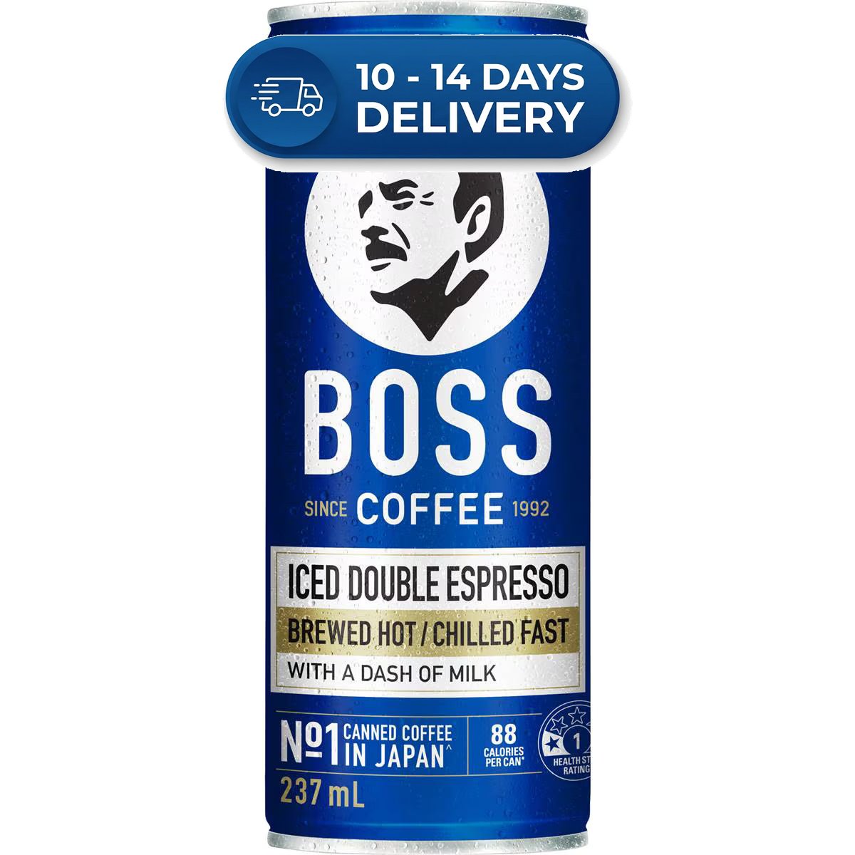 Suntory Boss Iced Coffee Double Espresso 237mL -(Extended Dispatch)