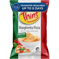 Thins Potato Chips Margherita Pizza 150g -(Extended Dispatch)