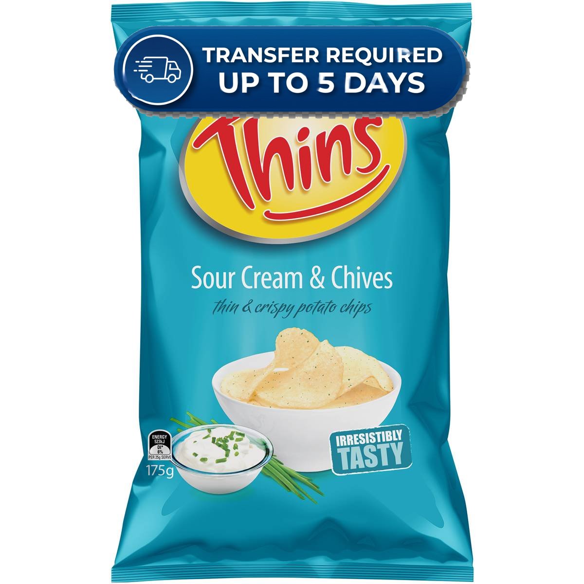 Thins Chips Sour Cream & Chives 175g -(Extended Dispatch)