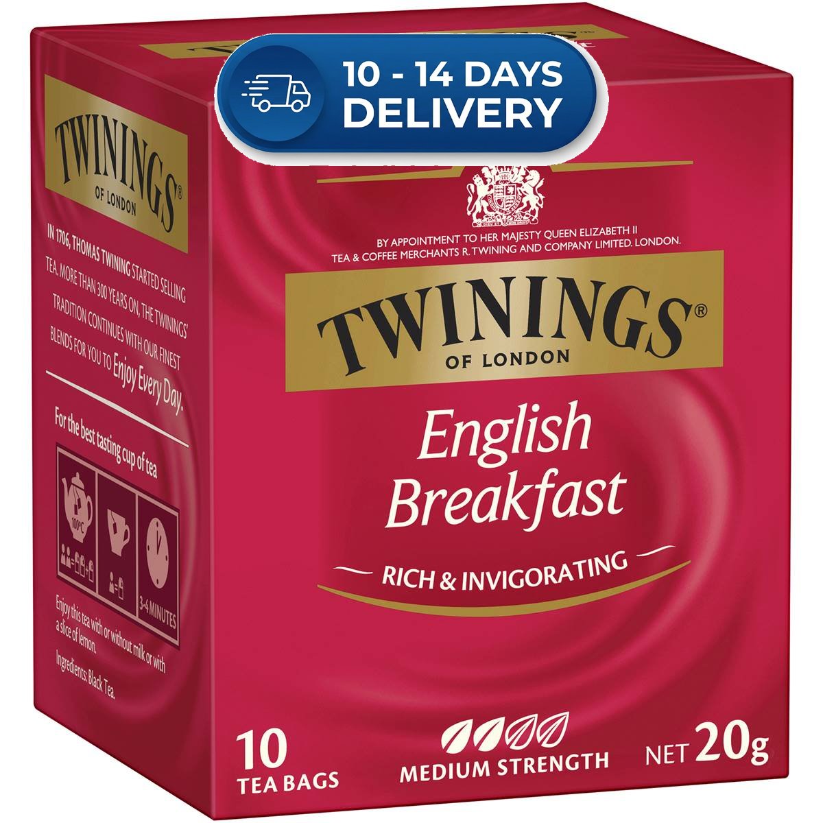 Twinings English Breakfast (10pk) 20g -(Extended Dispatch)