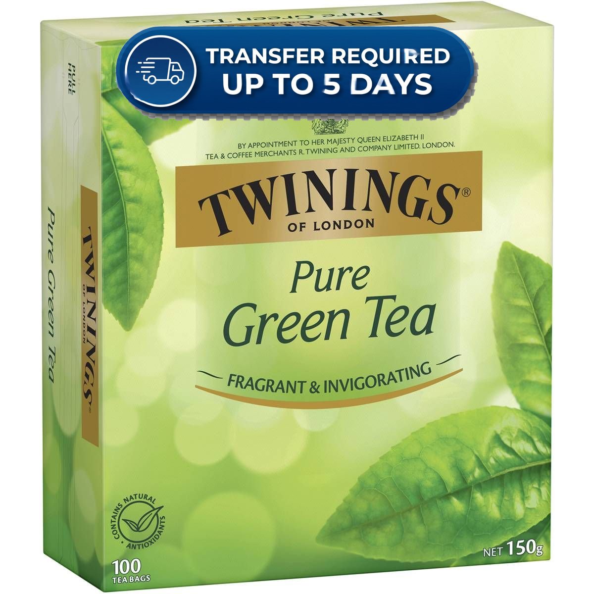 Twinings Pure Green Tea (100pk) 150g -(Extended Dispatch)