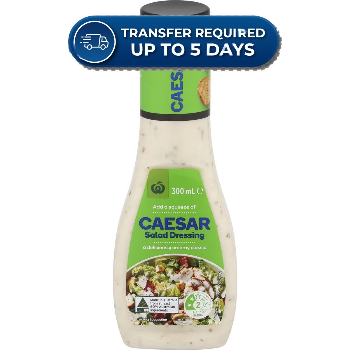 Woolworths Dressing Caesar Salad 300ml** -(Extended Dispatch)