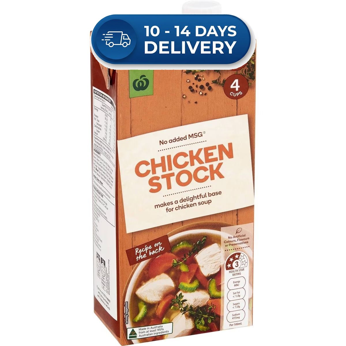 Woolworths Liquid Stock Chicken 1L -(Extended Dispatch)