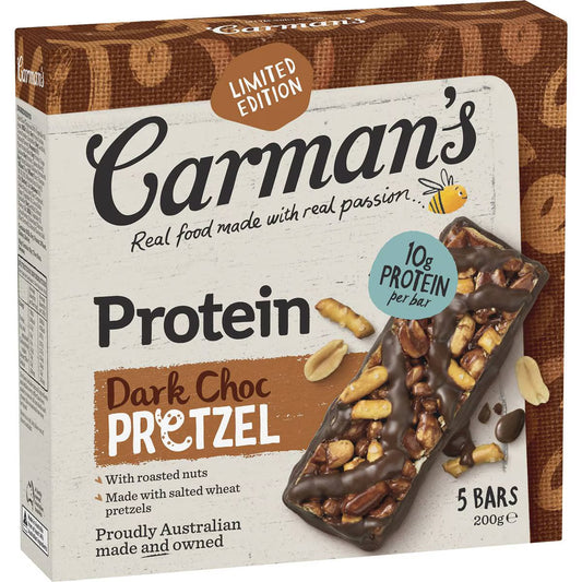 Carman's Protein Nut BarsDark Chocolate Pretzel 5 pack