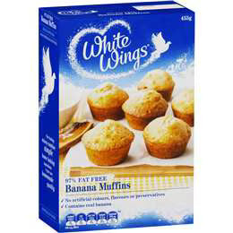 White Wings Banana Muffin Mix 455g