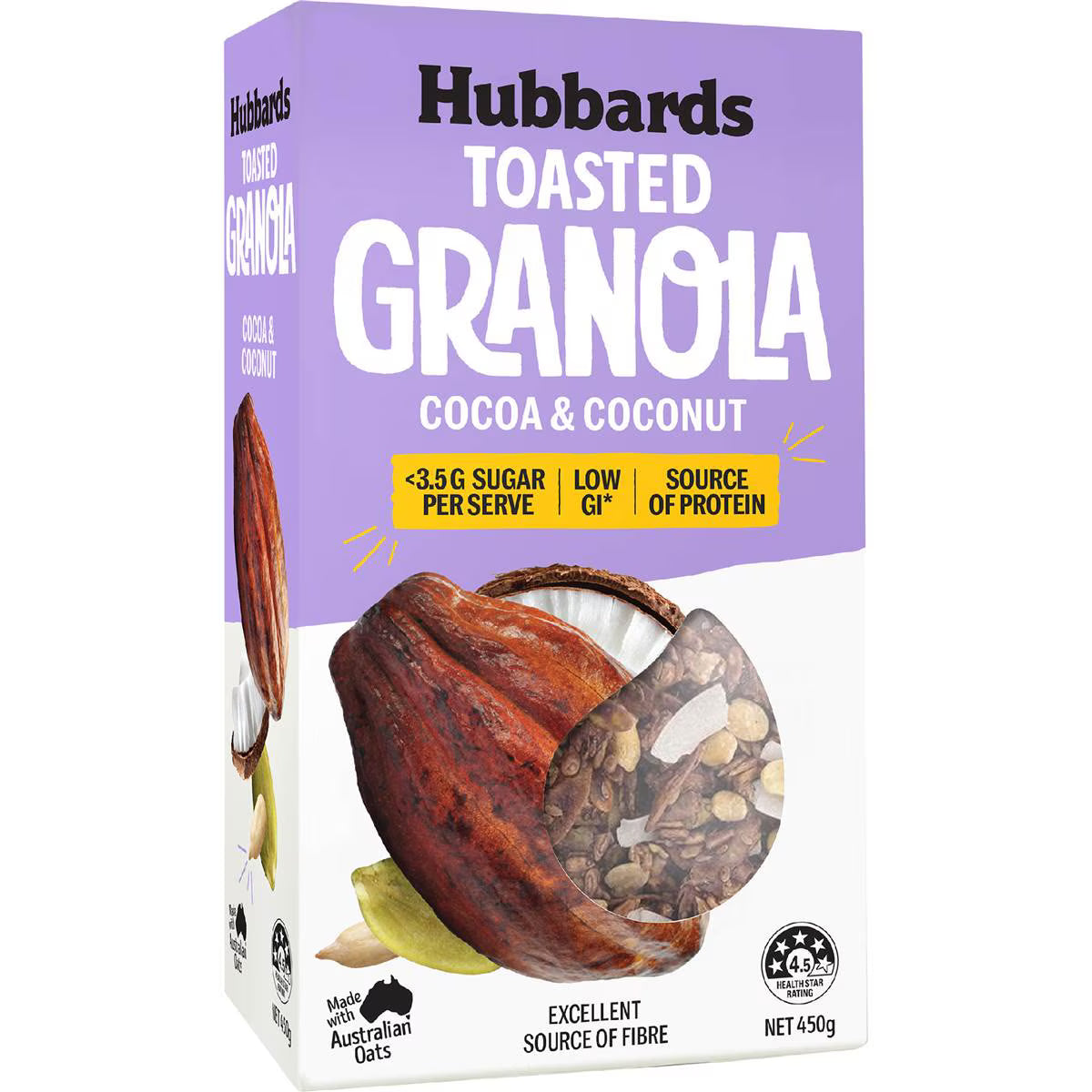 Hubbards Cocoa & Coconut Toasted Granola 450g