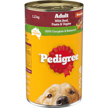 Pedigree Homestyle With Beef Pasta & Veggies Wet Dog Food Can 1.2kg