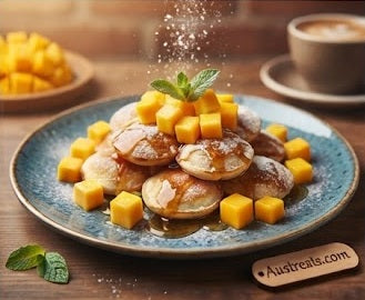 Austreats Special - Austreats poffertjes with maple flavoured syrup
