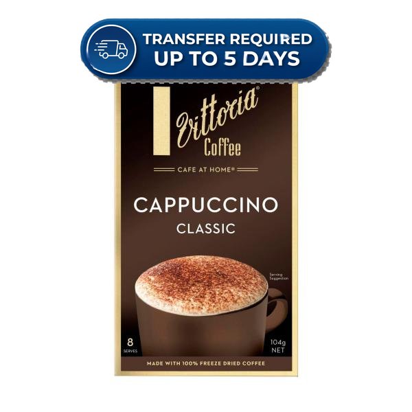 Approaching or Just Over Best Before Date – Vittoria Cappuccino Classic Coffee Sachets | 8 Pack 104g