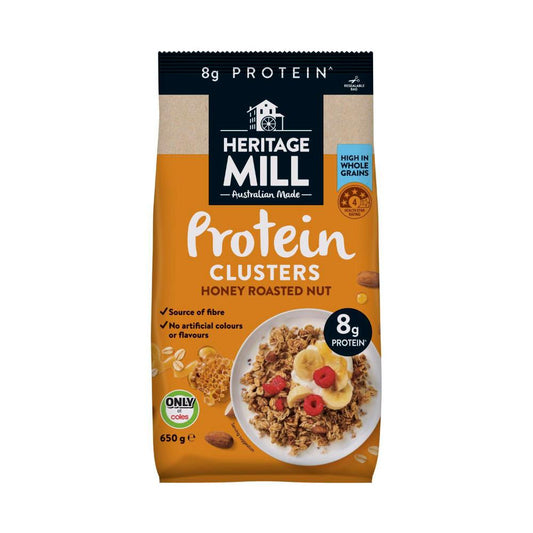 Heritage Mill Protein Clusters Honey Roasted NutKellogg's Nutri-Grain 290g 650g