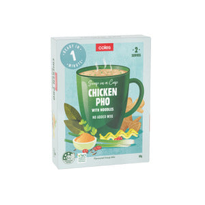 Coles Soup Cup Chicken Pho (2pk) 60g