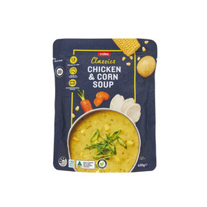 Coles Soup Pouch Chicken & Corn 430g - do not reorder