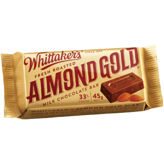 Whittaker's Almond Gold Slab 45g