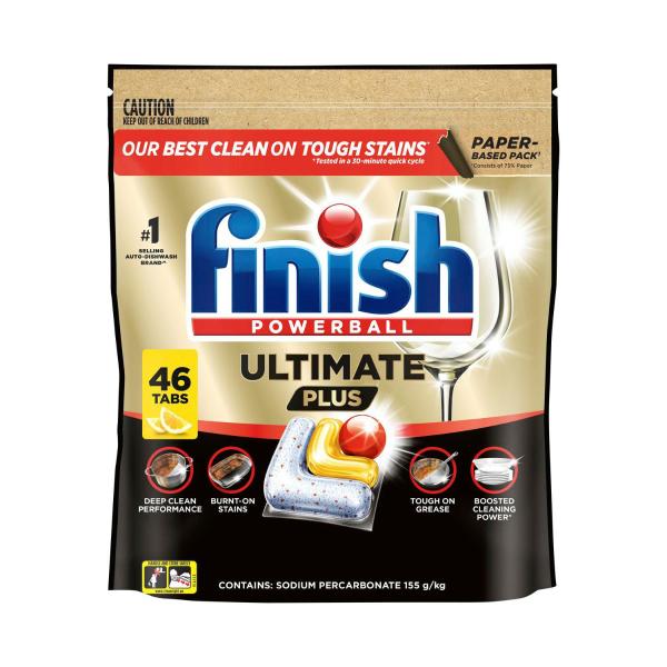 Finish ultimate plus material care dishwashing tablets 46 pack