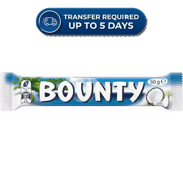 Approaching or Just Over Best Before Date – Bounty Chocolate Bar 50g