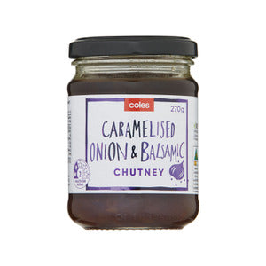 Coles Chutney Caramelised Onion & Balsamic 270g
