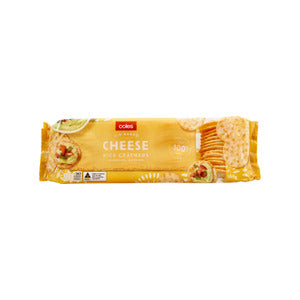 Coles Cheese White Rice Crackers | 100g