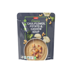 Coles Soup Pouch Cauliflower, Potato & Cashew 430g - do not reorder