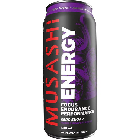 Musashi Energy Drink Purple Grape 500mL