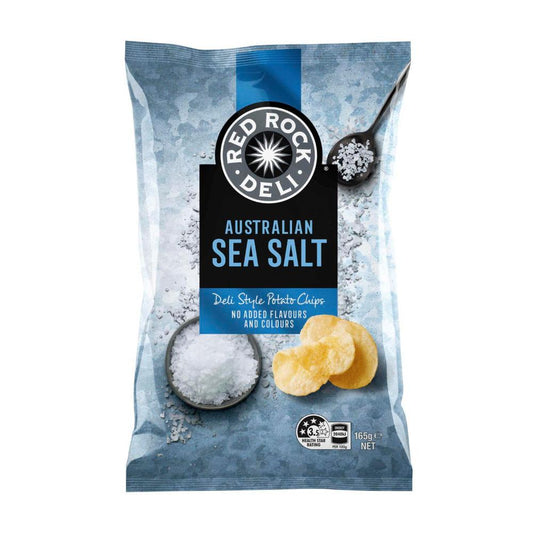 Red Rock Deli Chips Australian Sea Salt 165g