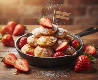 Austreats Special - Austreats poffertjes with maple flavoured syrup