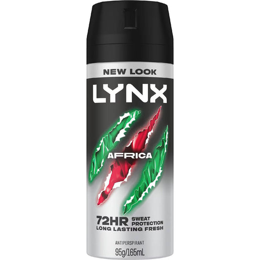LYNX Antiperspirant Aerosol Africa The G.o.a.t. of fragrance 165mL