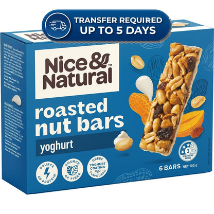 Approaching or Just Over Best Before Date – Nice & Natural Nut Bars Yoghurt (6pk) 192g