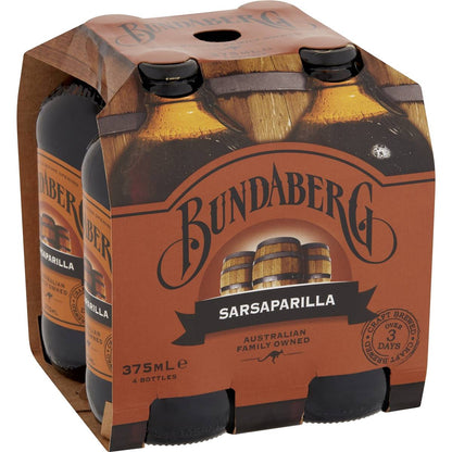 Bundaberg (4pk) Sarsaparilla 375ml