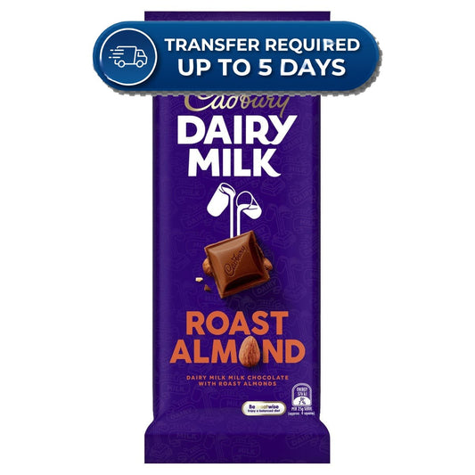 Choccies That Lost Their Shape, Not Their Taste. Cadbury Block Roast Almond 180g