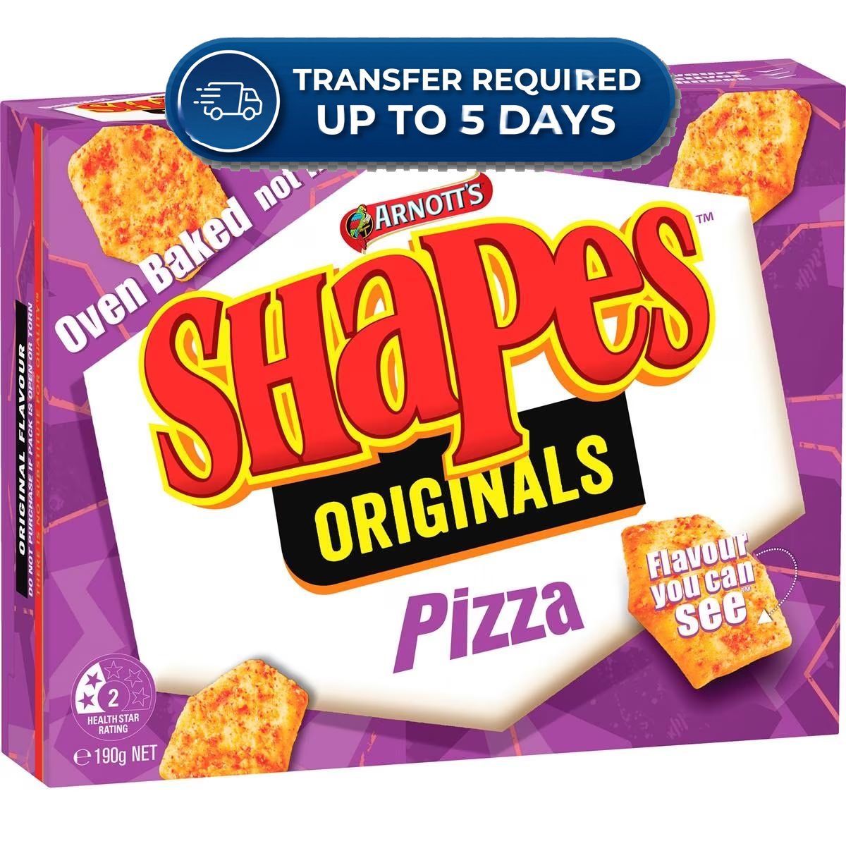 Approaching or Just Over Best Before Date – Arnott's Shapes Pizza 190g