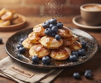 Austreats Special - Austreats poffertjes with maple flavoured syrup
