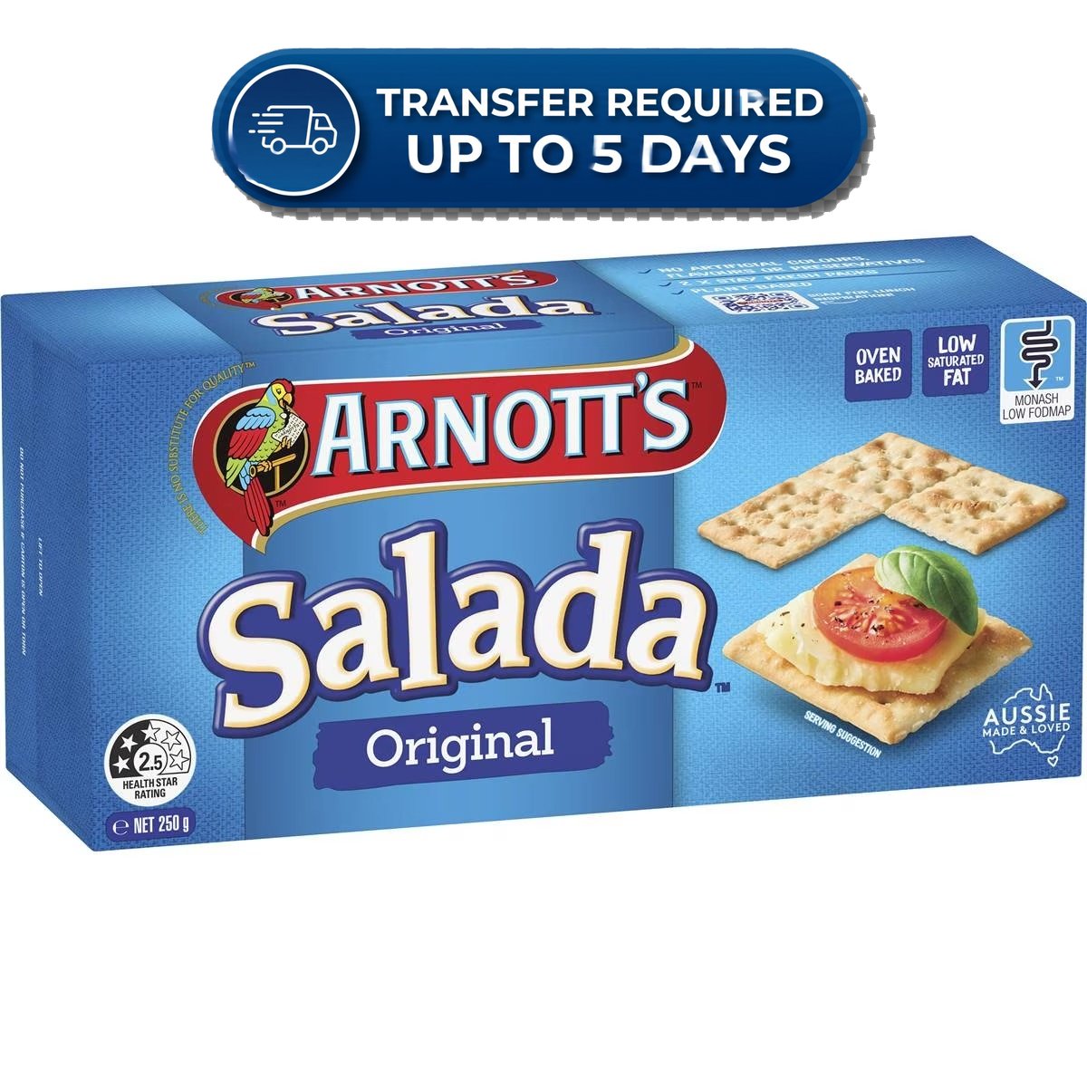 Approaching or Just Over Best Before Date – Arnott's Salada Original 250g