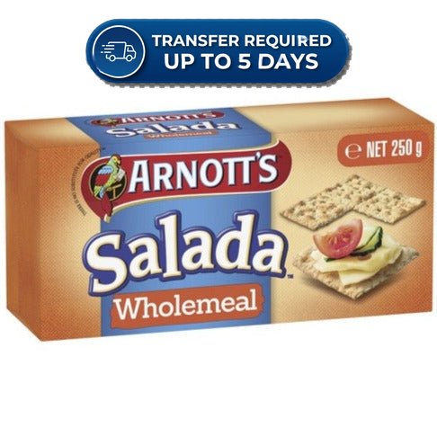 Approaching or Just Over Best Before Date – Arnott's Salada Wholemeal 250g
