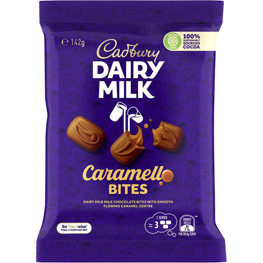 Cadbury  Chocolate Caramello Bites 142g