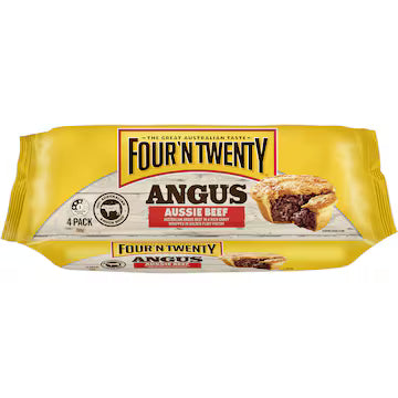 Frozen Four'N Twenty Angus Beef Pies 4 Pack | 700g