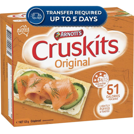 Approaching or Just Over Best Before Date – Arnott's Cruskits Original 125g