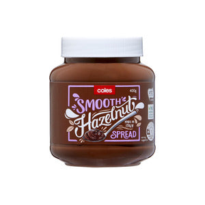 Coles Smooth Hazelnut Spread 400g