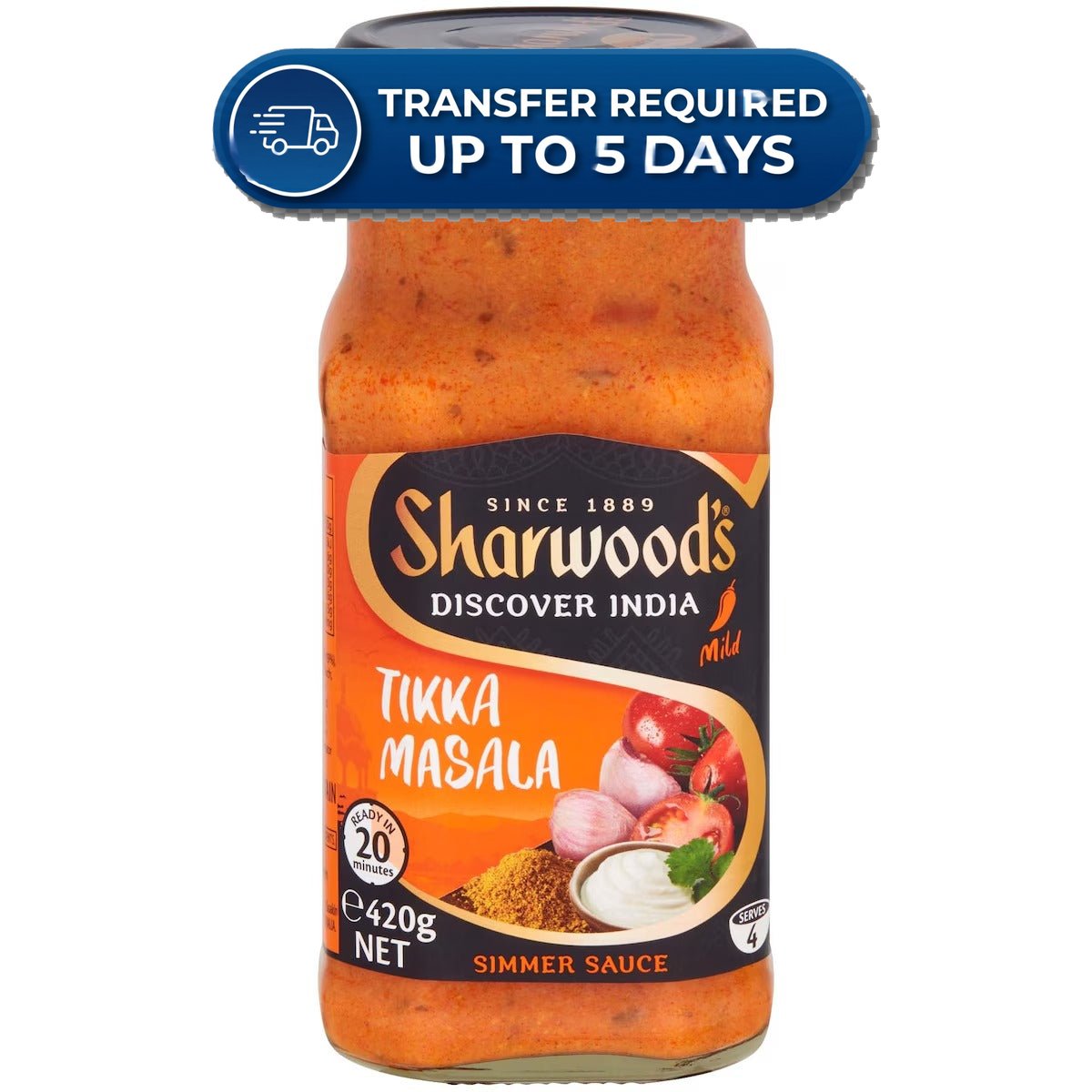 Approaching or Just Over Best Before Date – Sharwood's Simmer Sauce Tikka Masala 420g