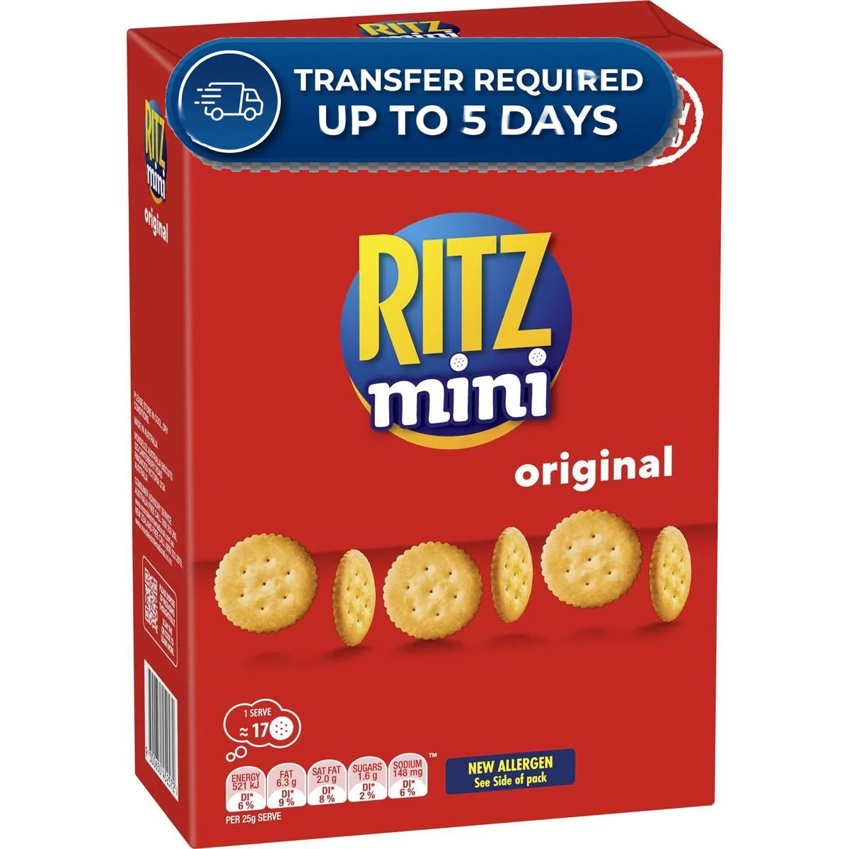 Approaching or Just Over Best Before Date – Ritz Mini Crackers Original Flavour 160g