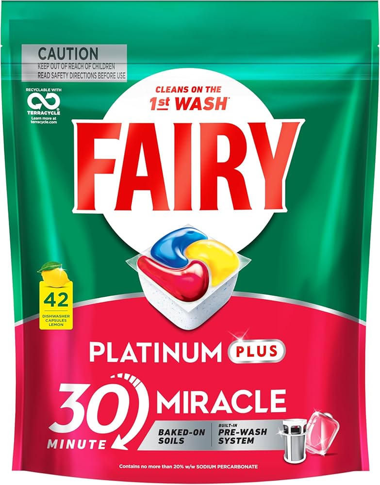 Fairy Platinum Plus Dishwashing Tablets 42 pack (Australian Product)