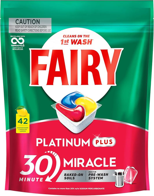 Fairy Platinum Plus Dishwashing Tablets 42 pack (Australian Product)