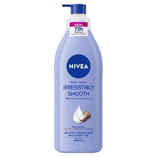Nivea Irresistibly Smooth Body Lotion Moisturiser + Shea Butter | 400mL