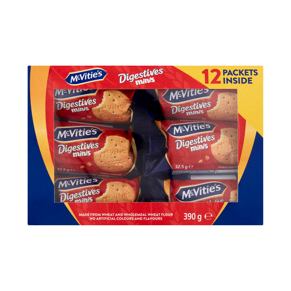 McVities Multipack Mini Biscuits Digestives Plain 390g