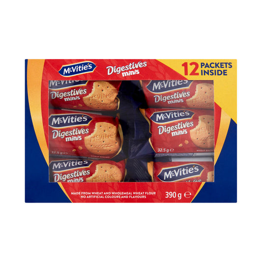 McVities Multipack Mini Biscuits Digestives Plain 390g