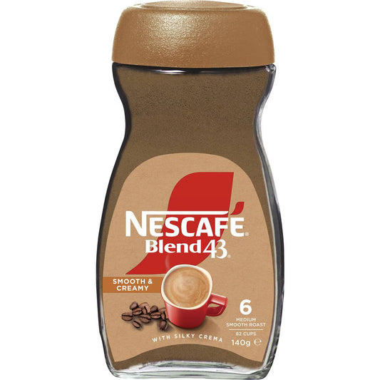 Nescafe Blend 43 Smooth & Creamy Instant Coffee | 140g